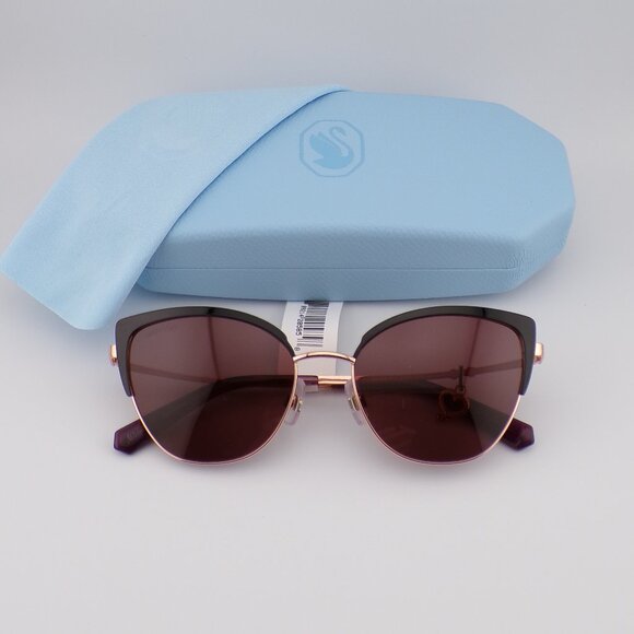 Swarovski Crystal Heart Charm Browline Cat Eye Shades, Summer Spring Retro 54mm main image 7